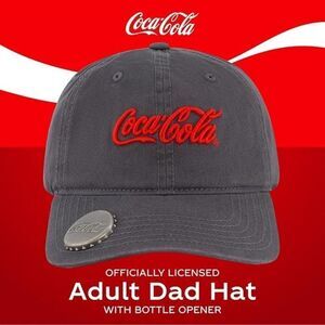 Coca Cola Dad Cap With Bottle Opener. NWT.